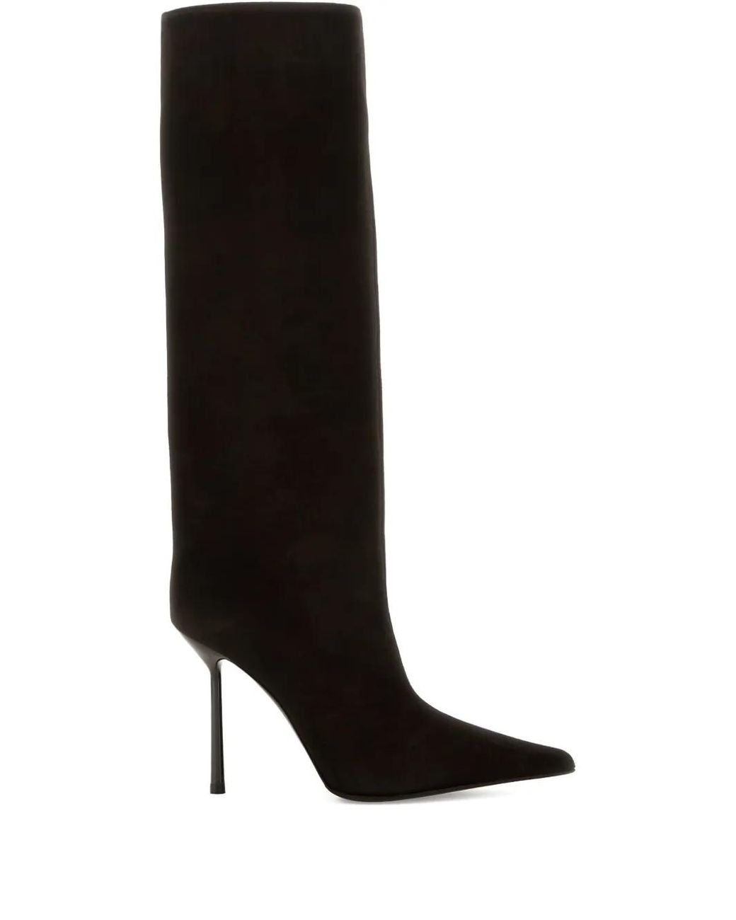 Le Silla Black Bella Suede Stiletto Boots