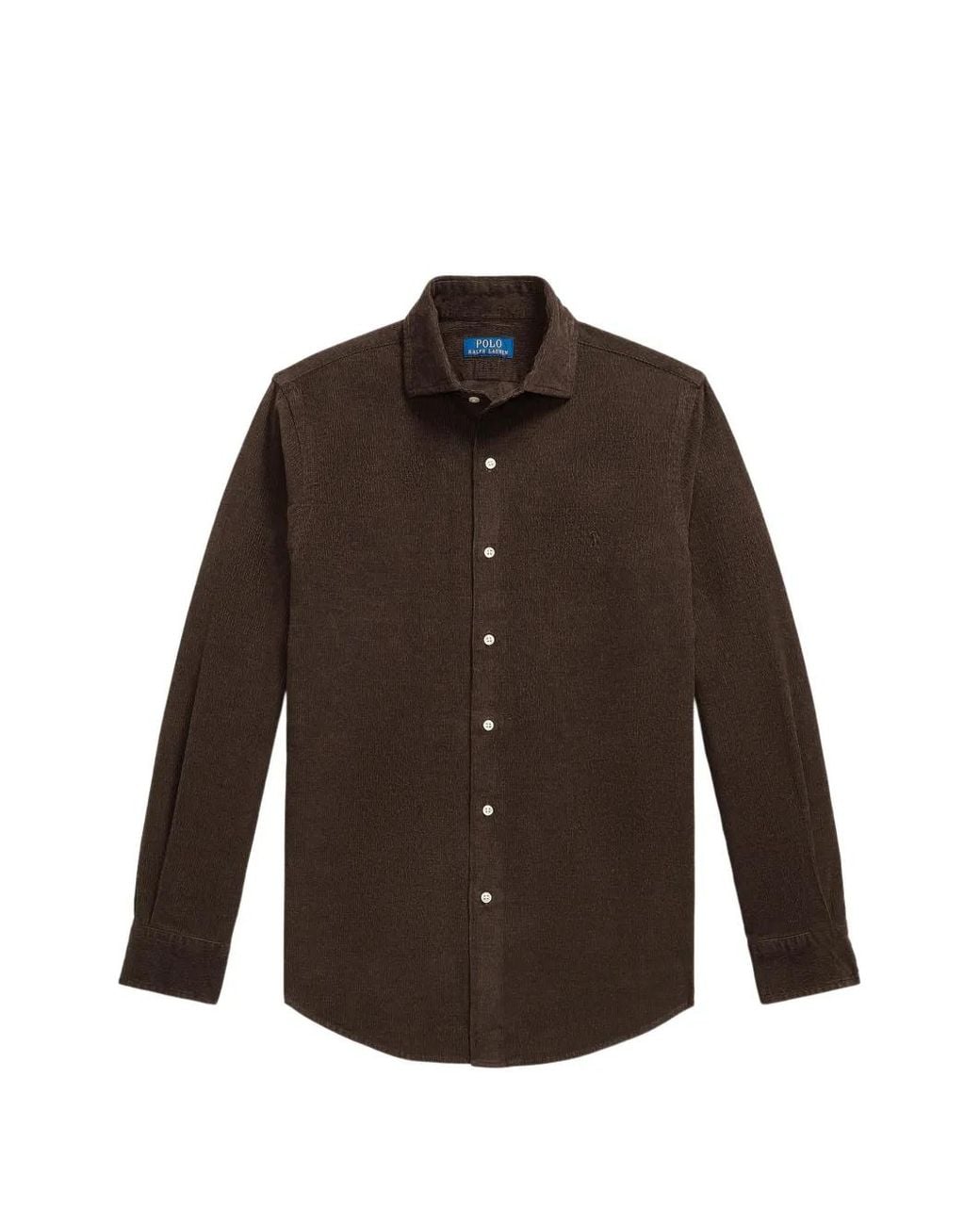 Polo Ralph Lauren Brown Custom Fit Stretch Corduroy Shirt for men
