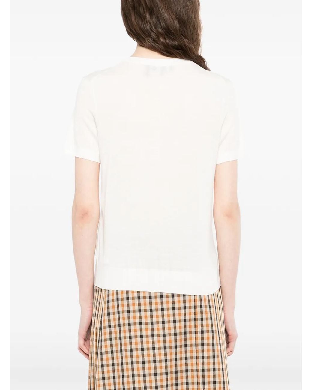 Theory White Regal Wool T-Shirt
