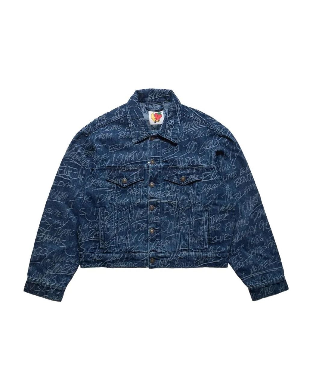 Sky High Farm Blue Angry Chore Denim Jacket