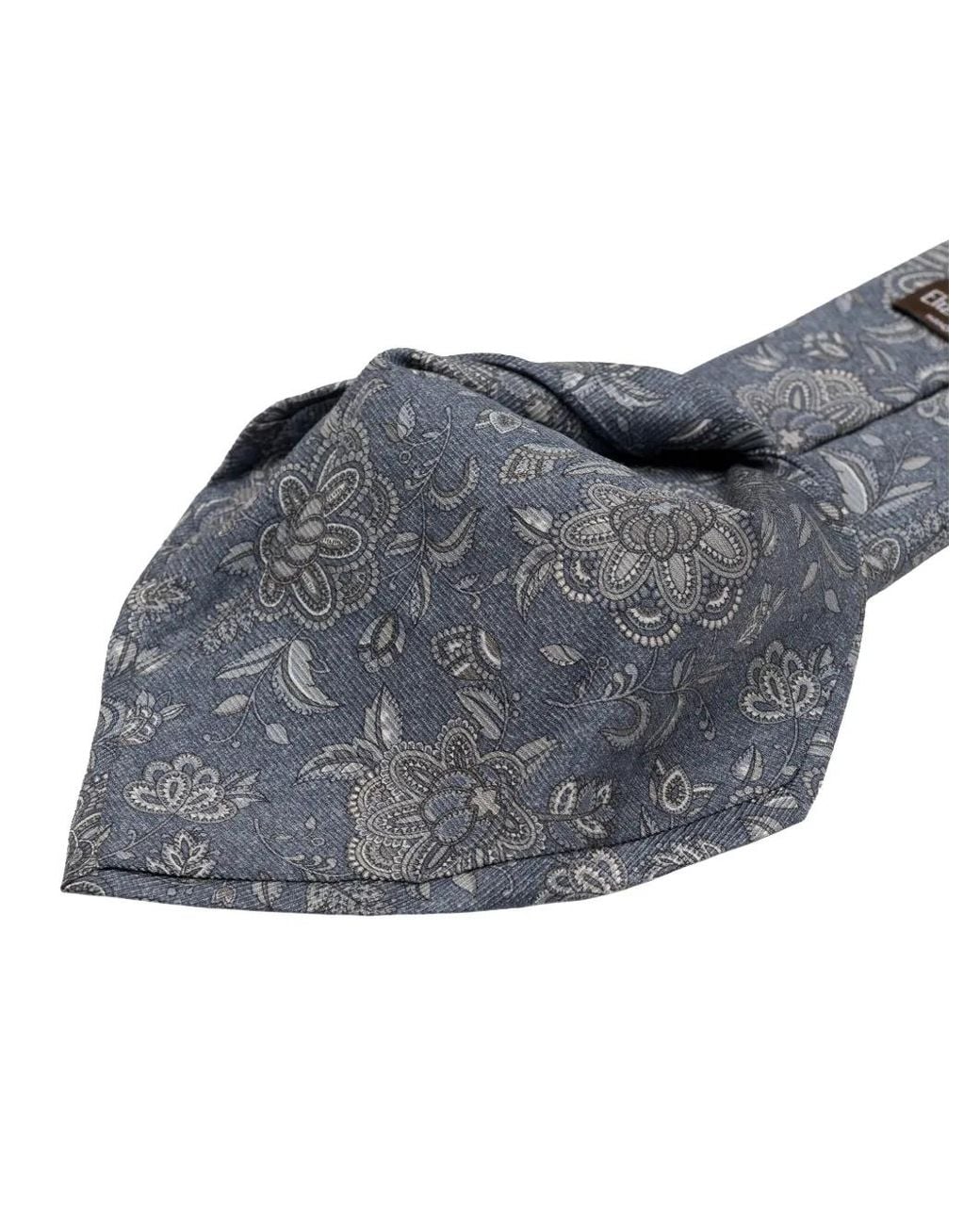 Elizabetta Gray Sartori Floral-Print Silk Tie for men