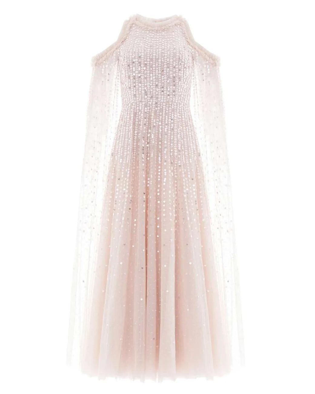 Robe Mi-Longue Moonlight À Sequins Needle & Thread en coloris Pink