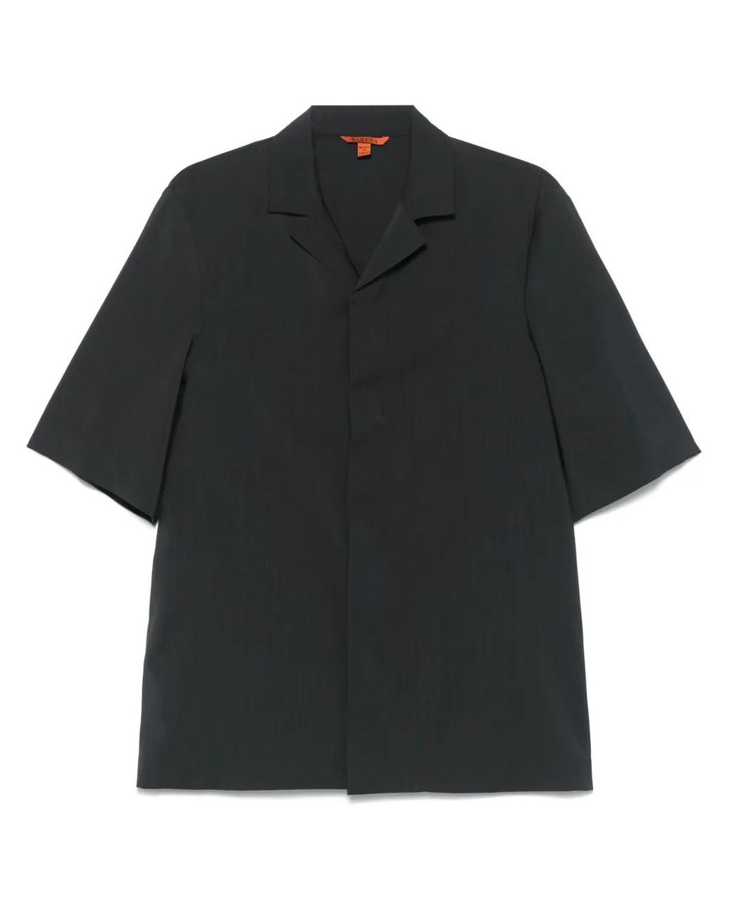 Barena Black Atila Tropical Shirt for men