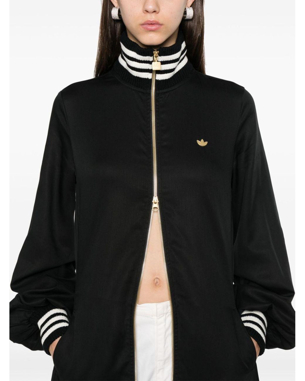 adidas SATIN DRESS BLACK （アディダス サテン ドレス-ブラック
