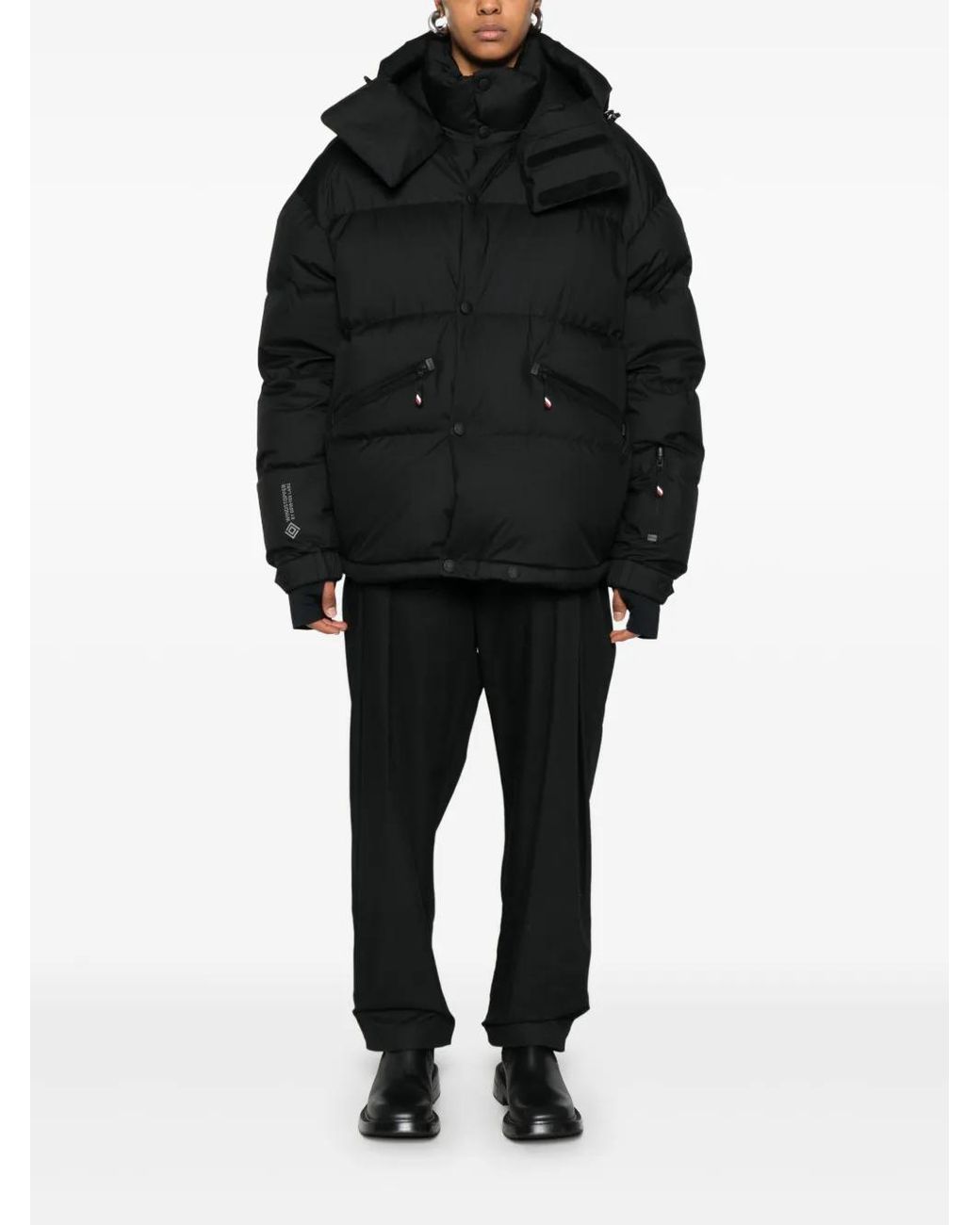 Moncler Black Coats for men