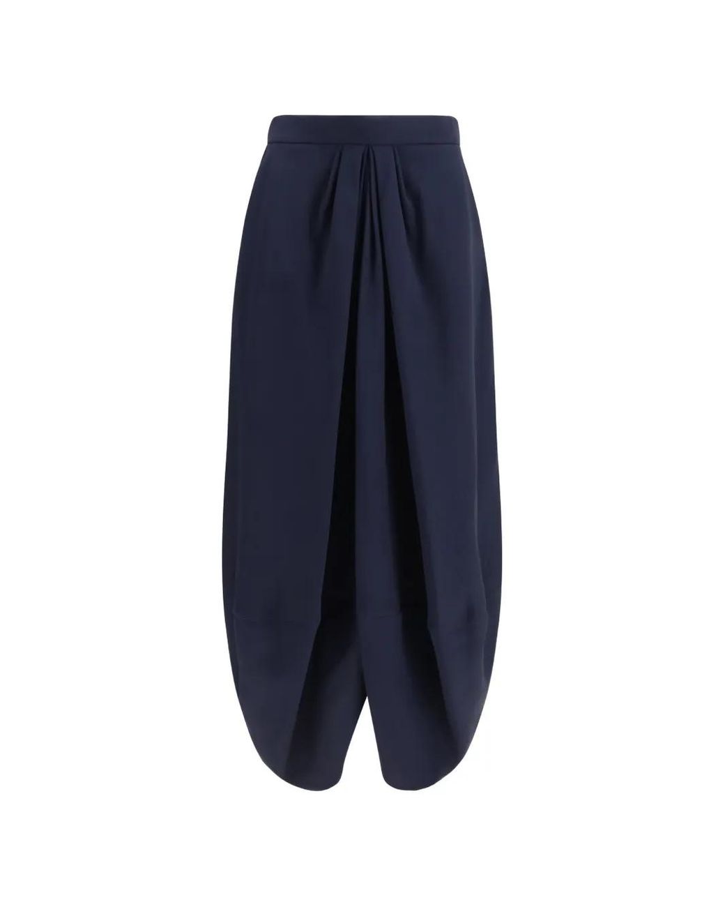 Giorgio Armani Blue Jupe Plissée À Ourlet Tulipe