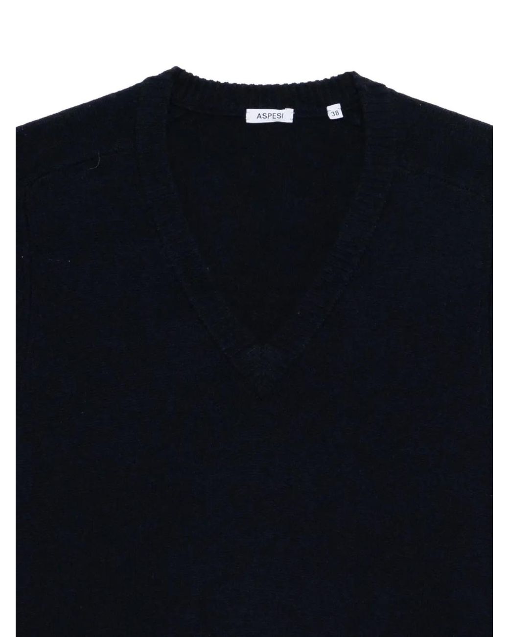 Aspesi Blue Wool-Blend Jumper