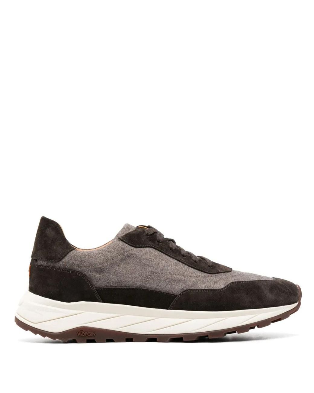 Henderson Brown Low-Top Leather Sneakers for men