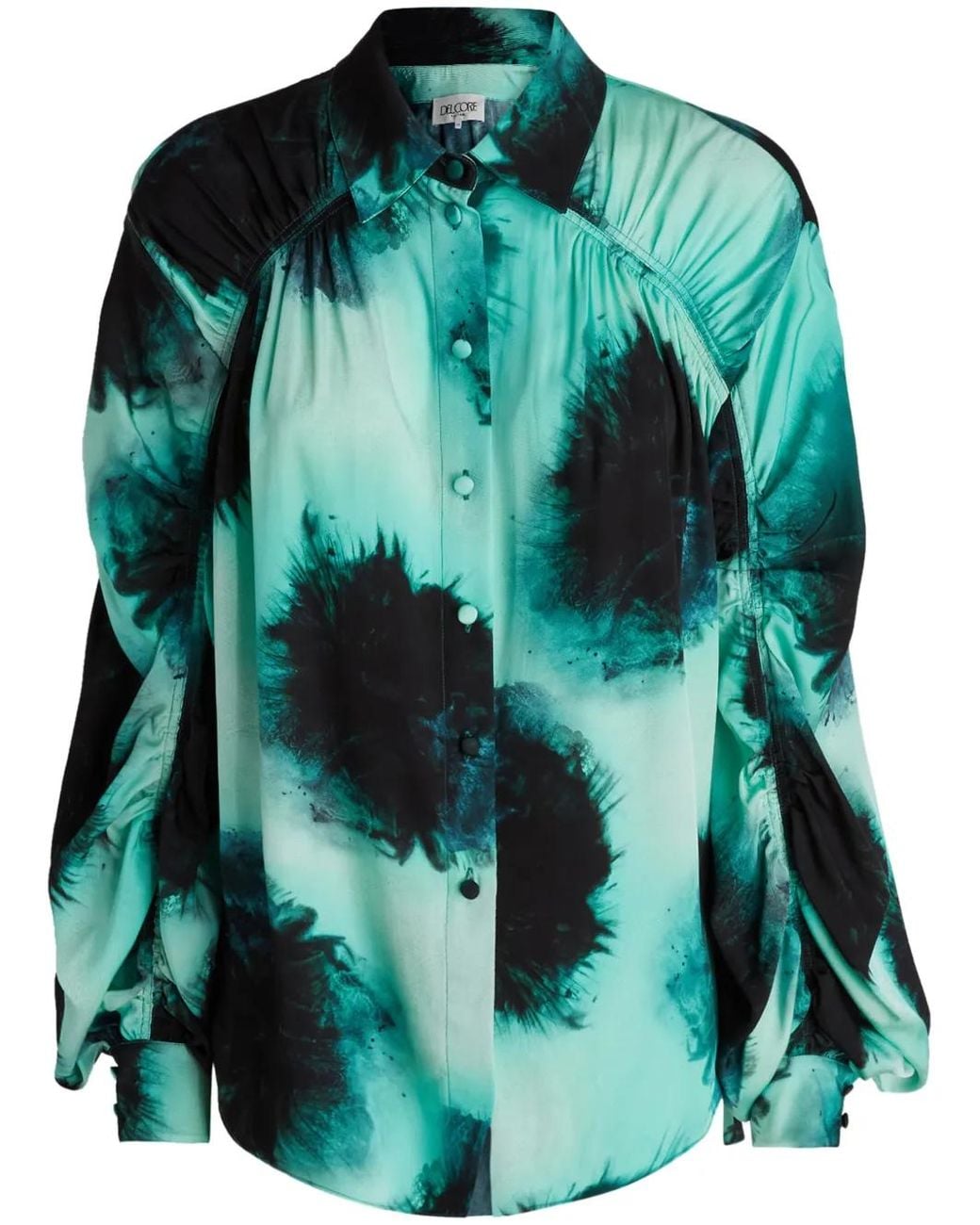 Camisa Estampada Del Core de color Green