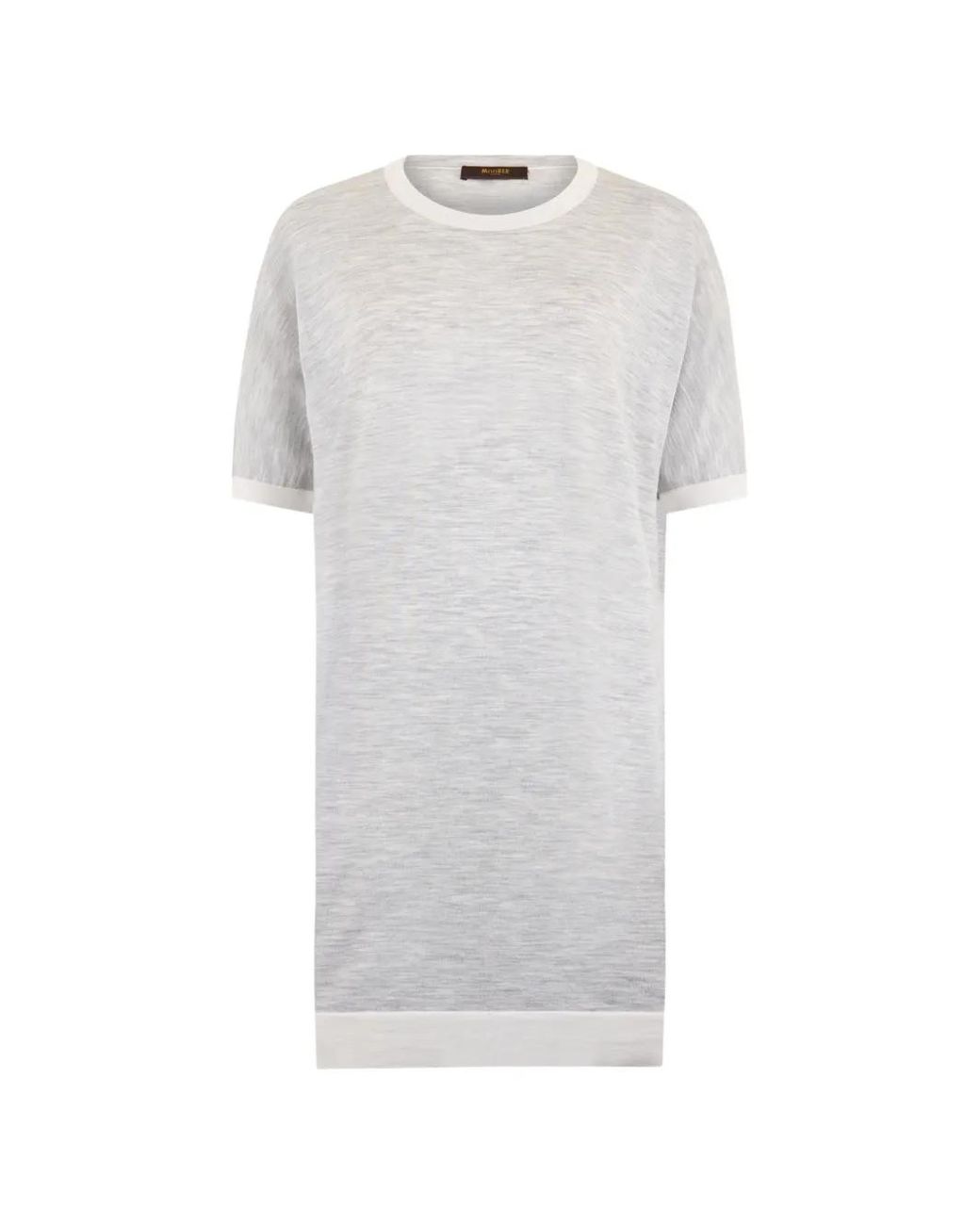 Moorer White Contrasting-Trim T-Shirt