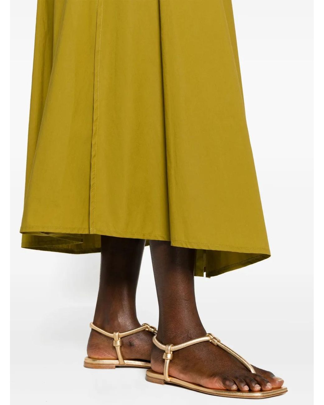 Forte_forte Yellow Green Cotton Shirtdress