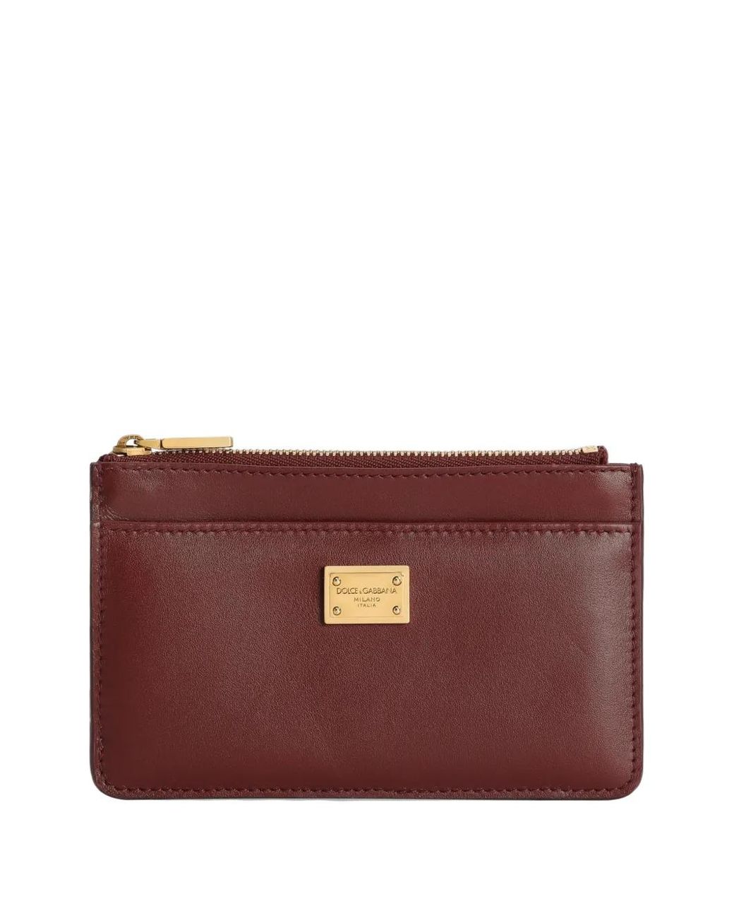 Dolce & Gabbana Purple Plongé Calfskin Card Holder