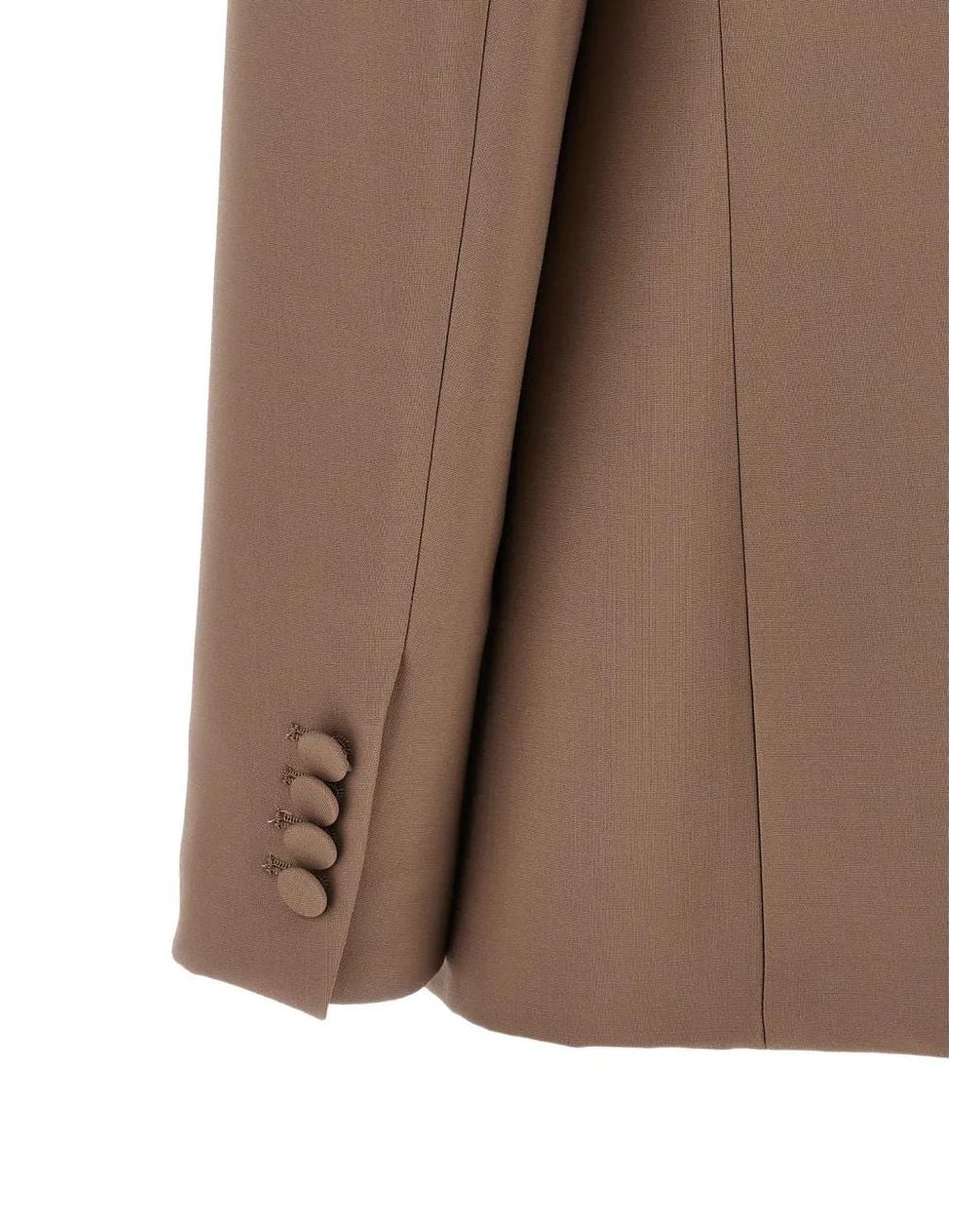 GIUSEPPE DI MORABITO Brown Double-Breasted Virgin Wool Blazer