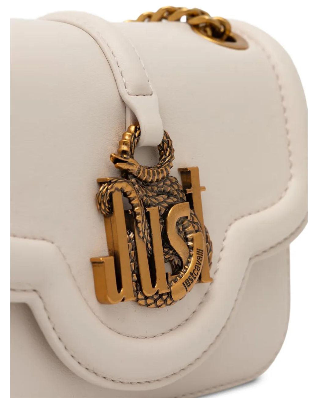 Just Cavalli Natural Just Snake Cross Body Bag
