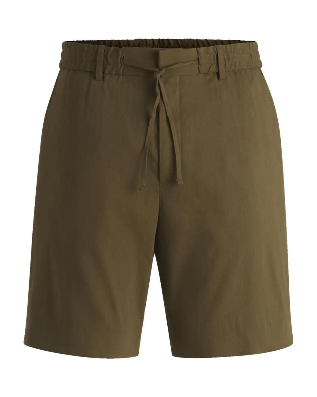 Boss Green Drawstring Bermuda Shorts for men