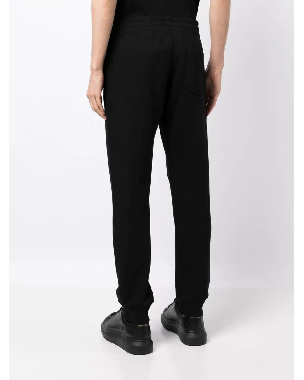 Moschino Black Teddy Bear-Print Cotton Track Pants for men