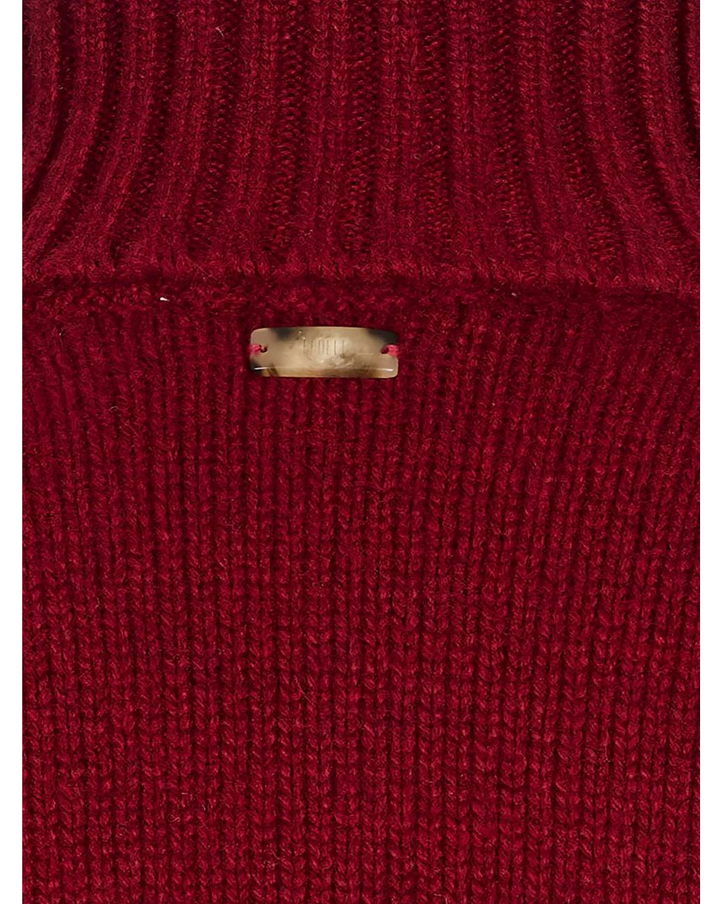 Fedeli Red Pull Derby Edera À Col Roulé