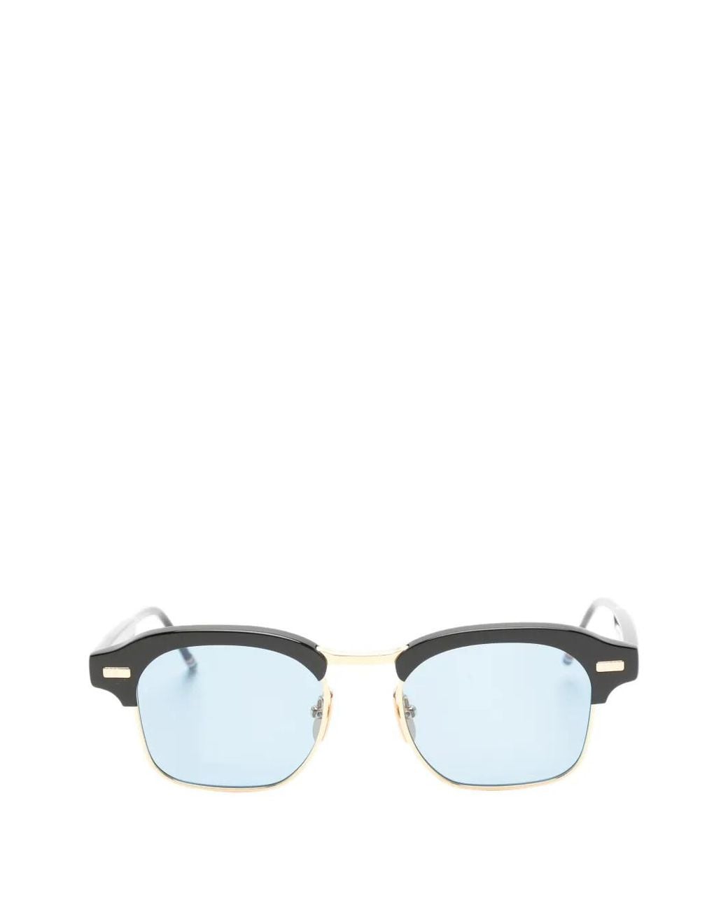 Thom Browne White Square-Frame Sunglasses