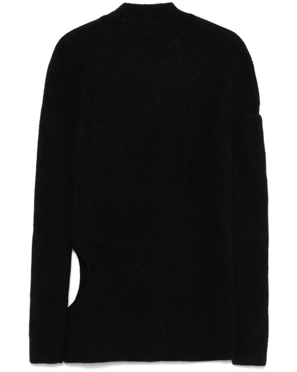 Rick Owens Black Subhuman Sweater for men