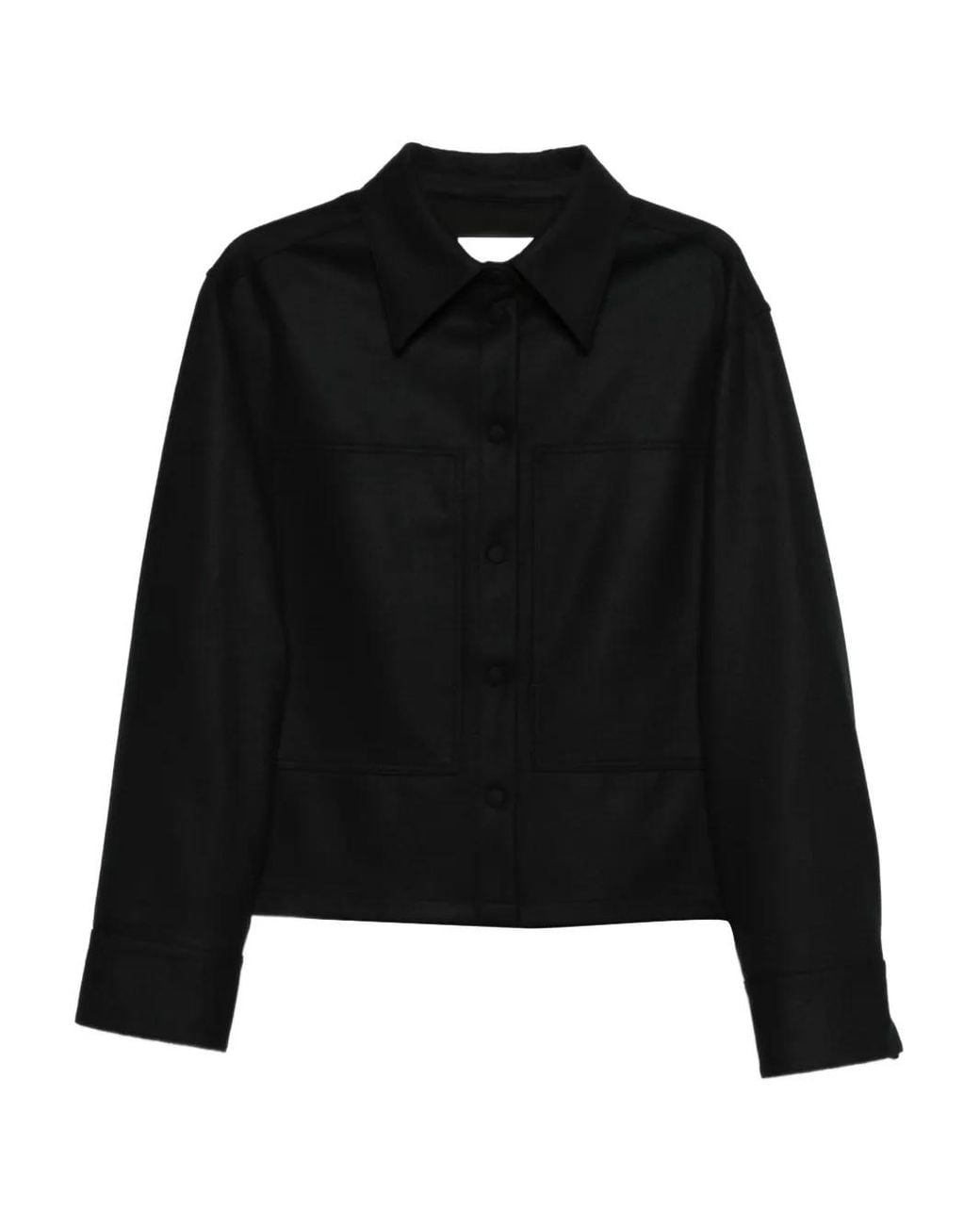 Jil Sander Black Jacke Aus Wolle