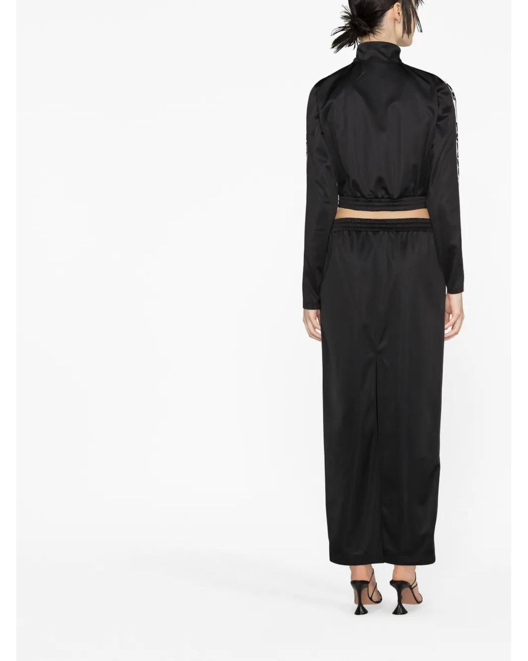 ROTATE BIRGER CHRISTENSEN Black Logo-tape Track Jacket