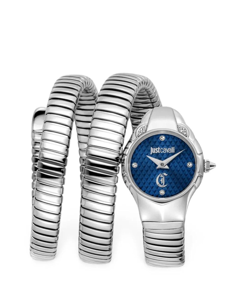 Just Cavalli Blue Montre Snake 22.5 Mm