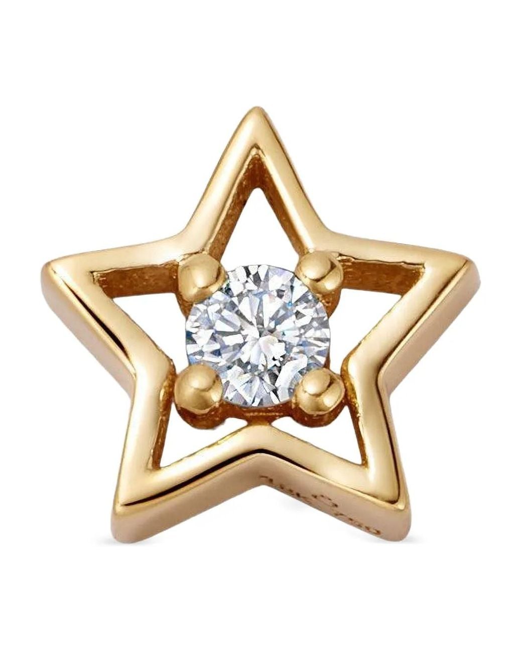 Loquet London Metallic 18K North Star Diamond Charm
