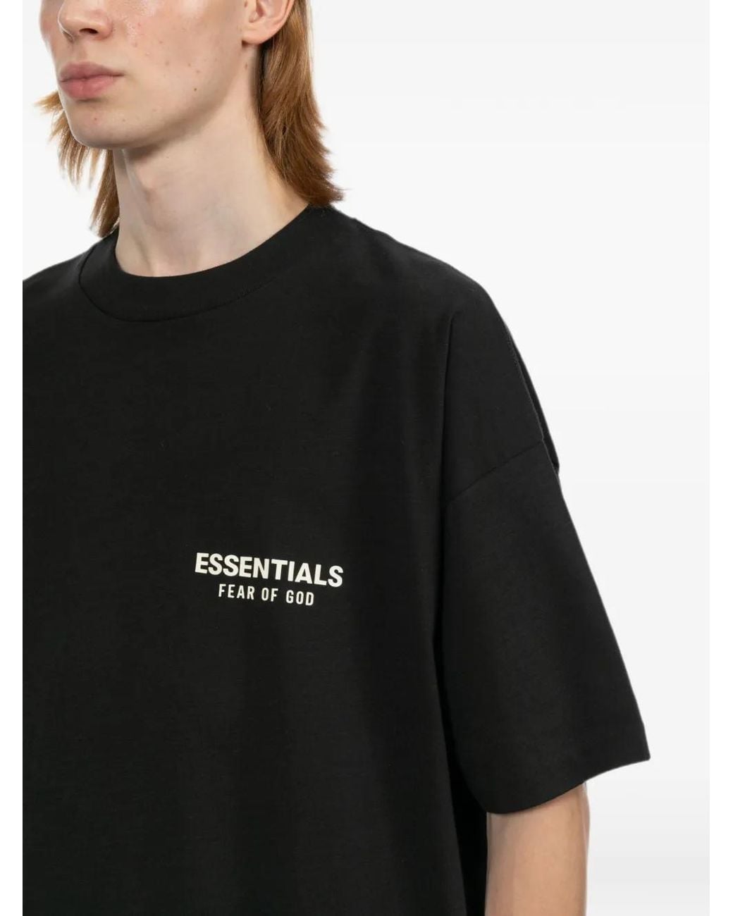Essentials Black Classic T-Shirt for men