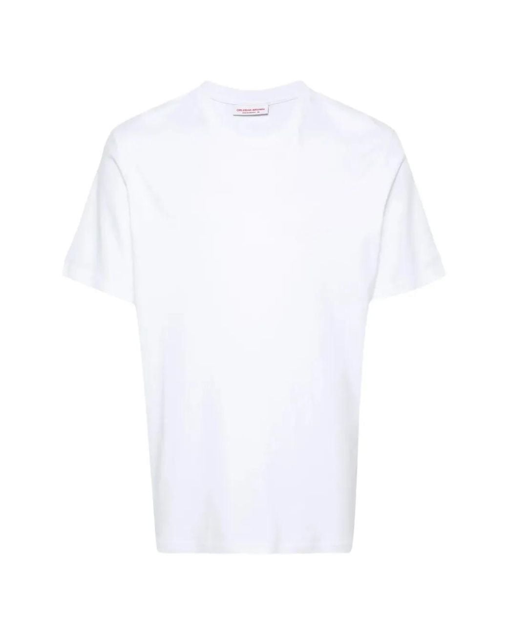 Orlebar Brown White Cotton Jersey T-Shirt for men