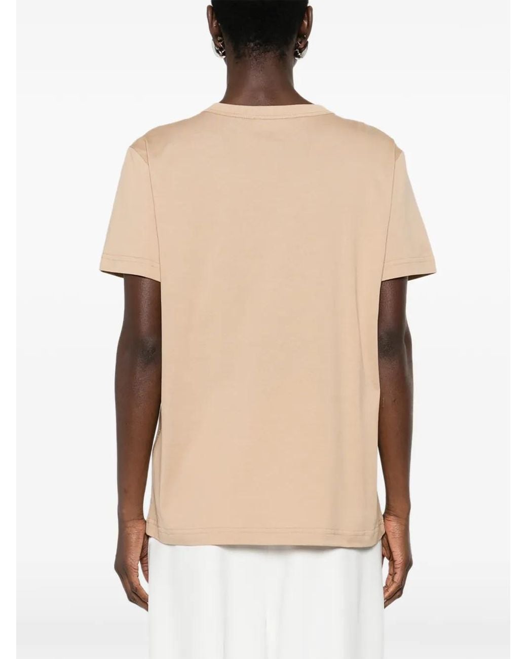 Fabiana Filippi Natural Round-Neck T-Shirt