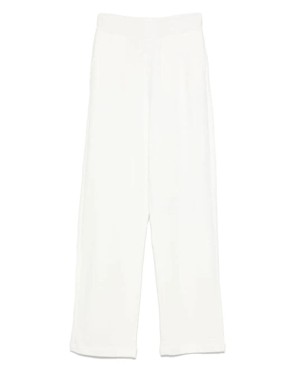 Emporio Armani White Organic-Cotton Trousers