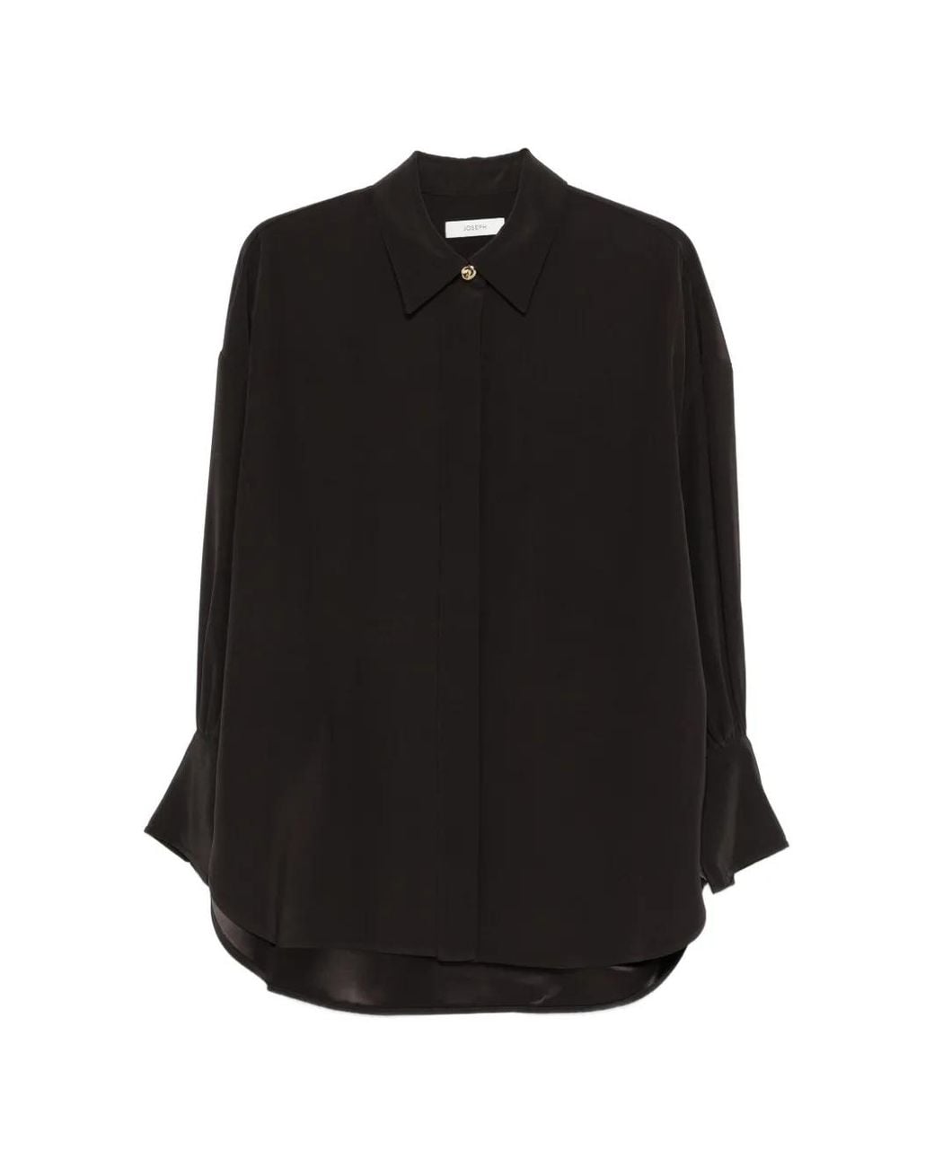 Joseph Black "Camilia" Blouse Satin Twill