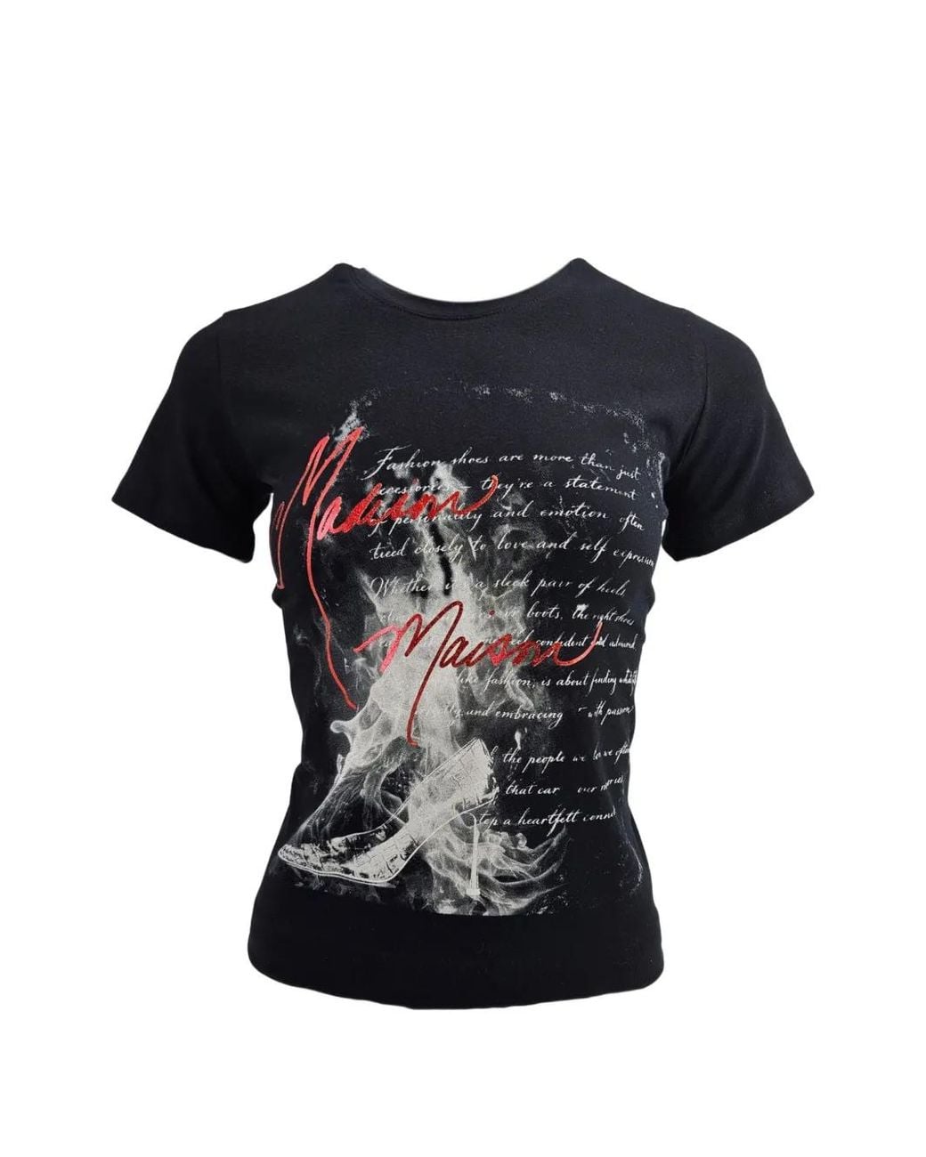 Madison Maison Black T-Shirt Heel