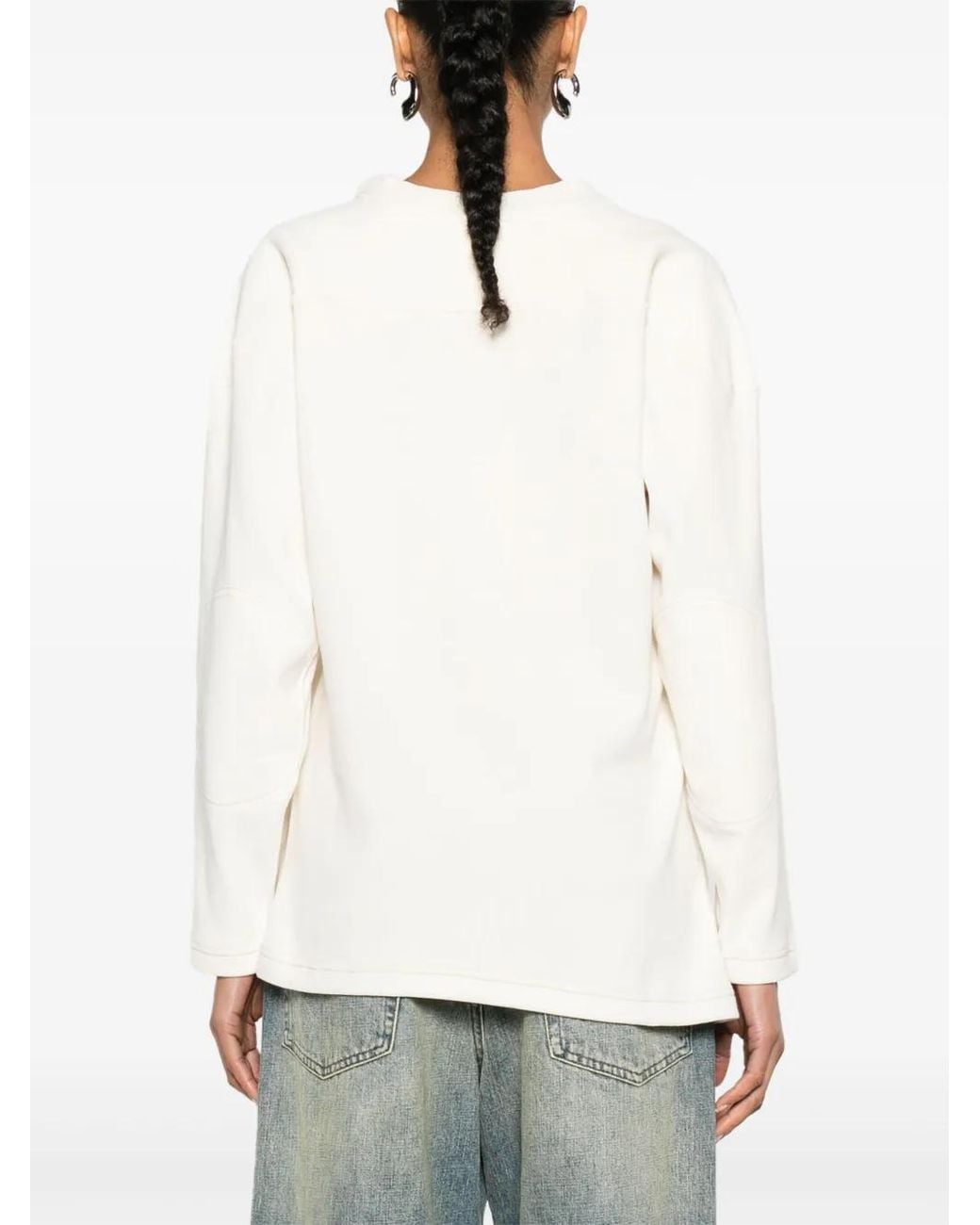 Maison Margiela White Numbers Logo Cotton T-Shirt