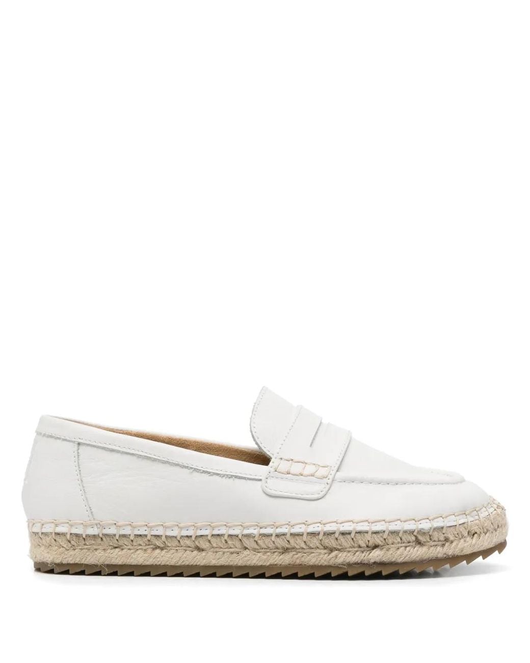 Marc O' Polo White Leather Espadrilles