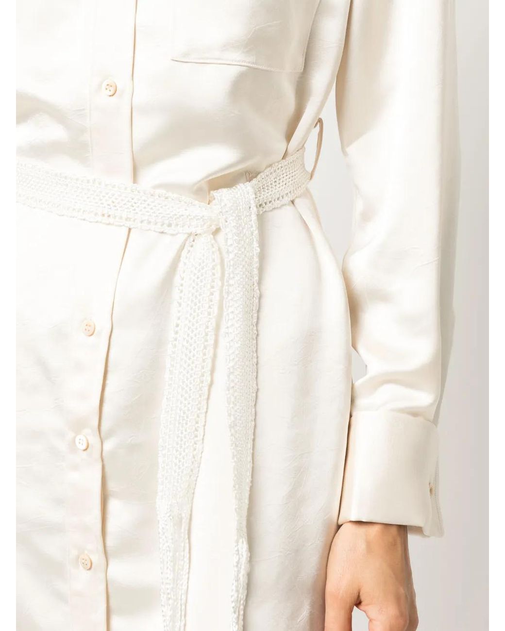 Wales Bonner White Flow Shirt Dress Clothing