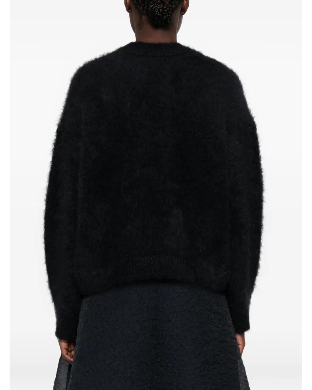 CECILIE BAHNSEN Black Cbfirall Flower-Patch Sweater