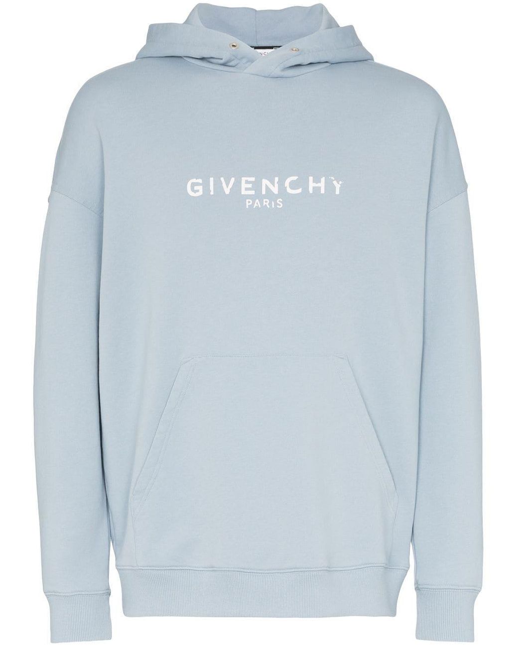 Givenchy Kapuzenpullover mit ausgewaschenem Logo in Blau für Herren | Lyst  DE