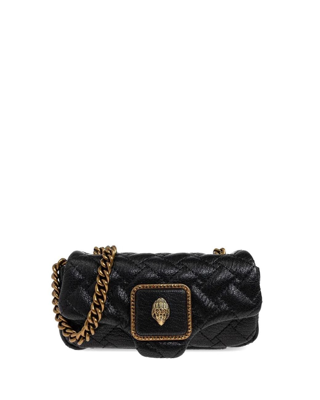 Kurt Geiger Black Mini Sac Porté Épaule Pimlico À Design Matelassé