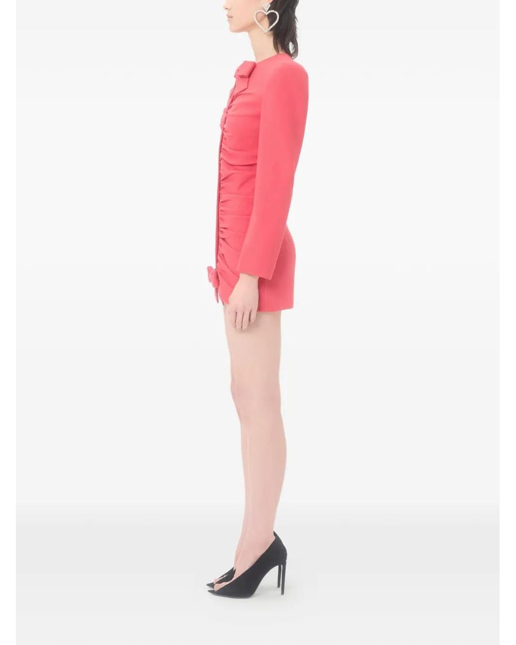 Valentino Garavani Pink Crispy Light Wool Jacket Dress