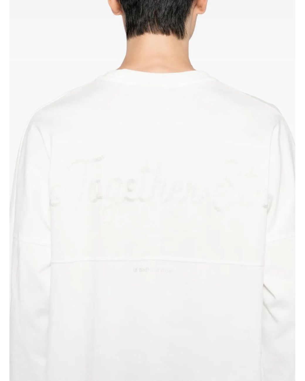 A Bathing Ape White Cotton T-Shirt for men