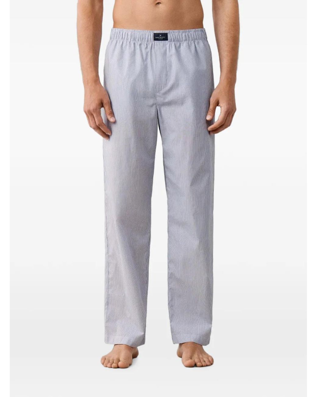 Hackett Blue Pyjama En Coton À Rayures for men