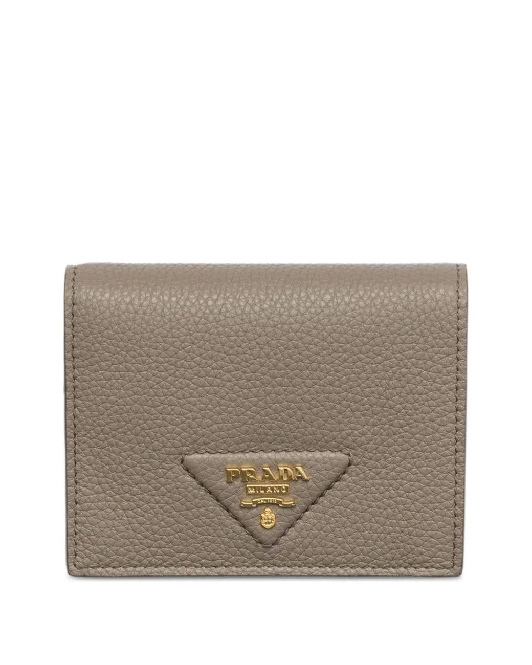 Cartera Pequeña Con Logo Triangular Prada de color Brown