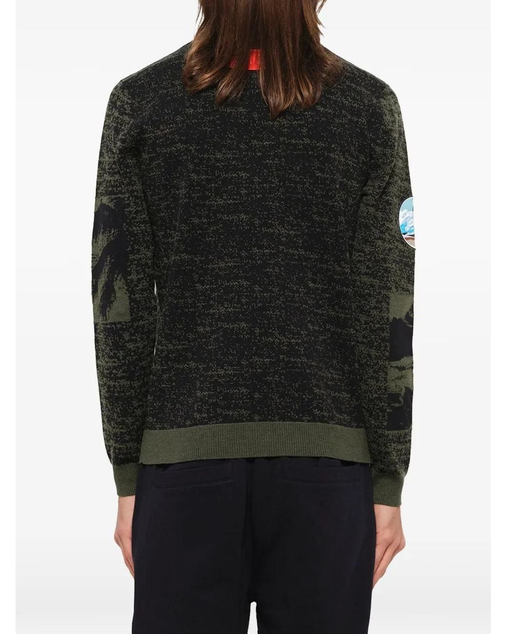 KENZO Gray Badge Crew for men