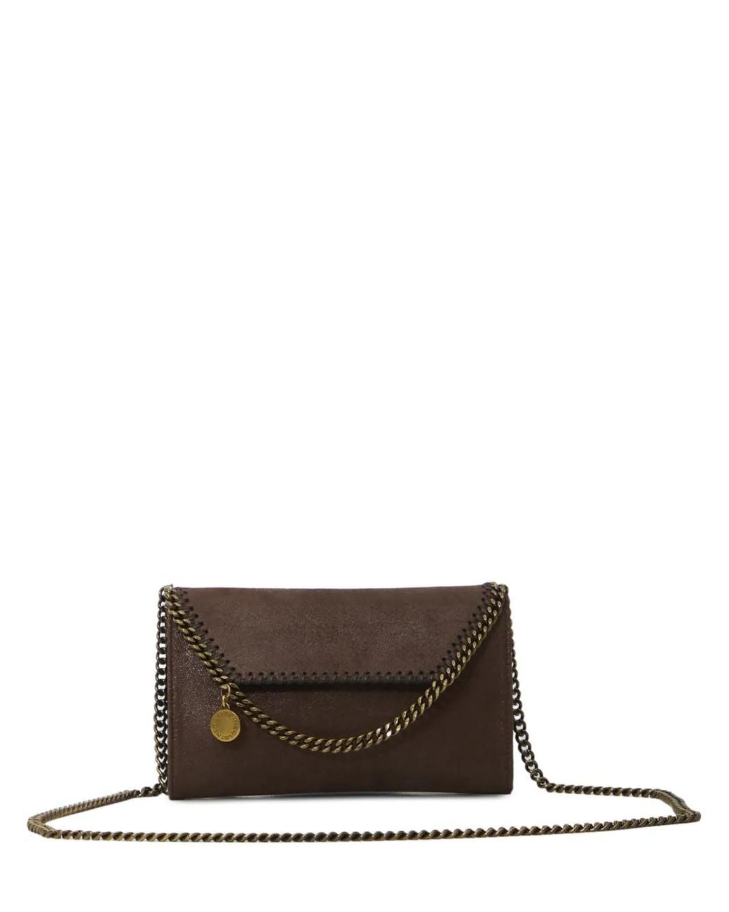 Stella McCartney White Falabella Chain-Trim Crossbody Bag