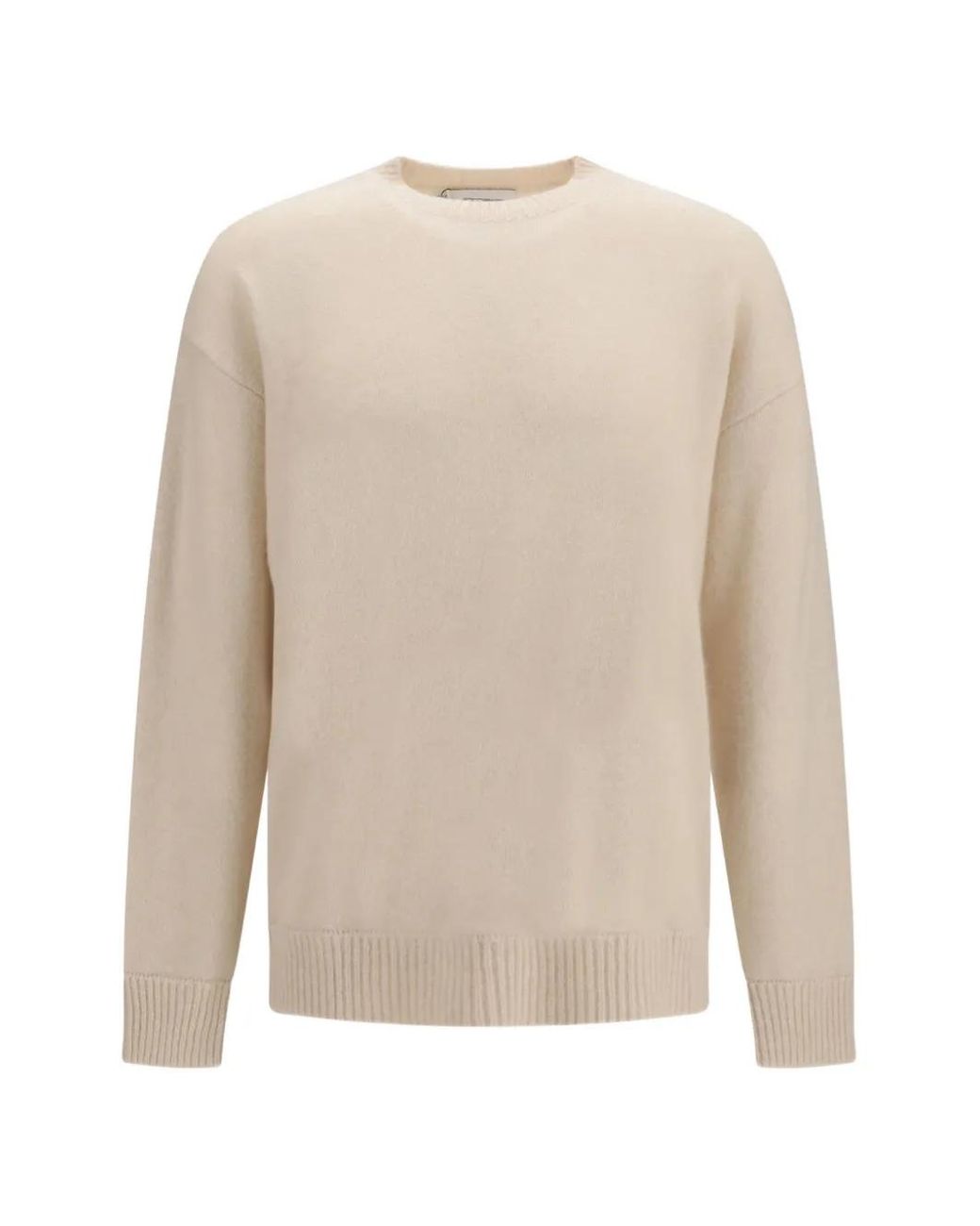Laneus White Pull À Bords Côtelés for men