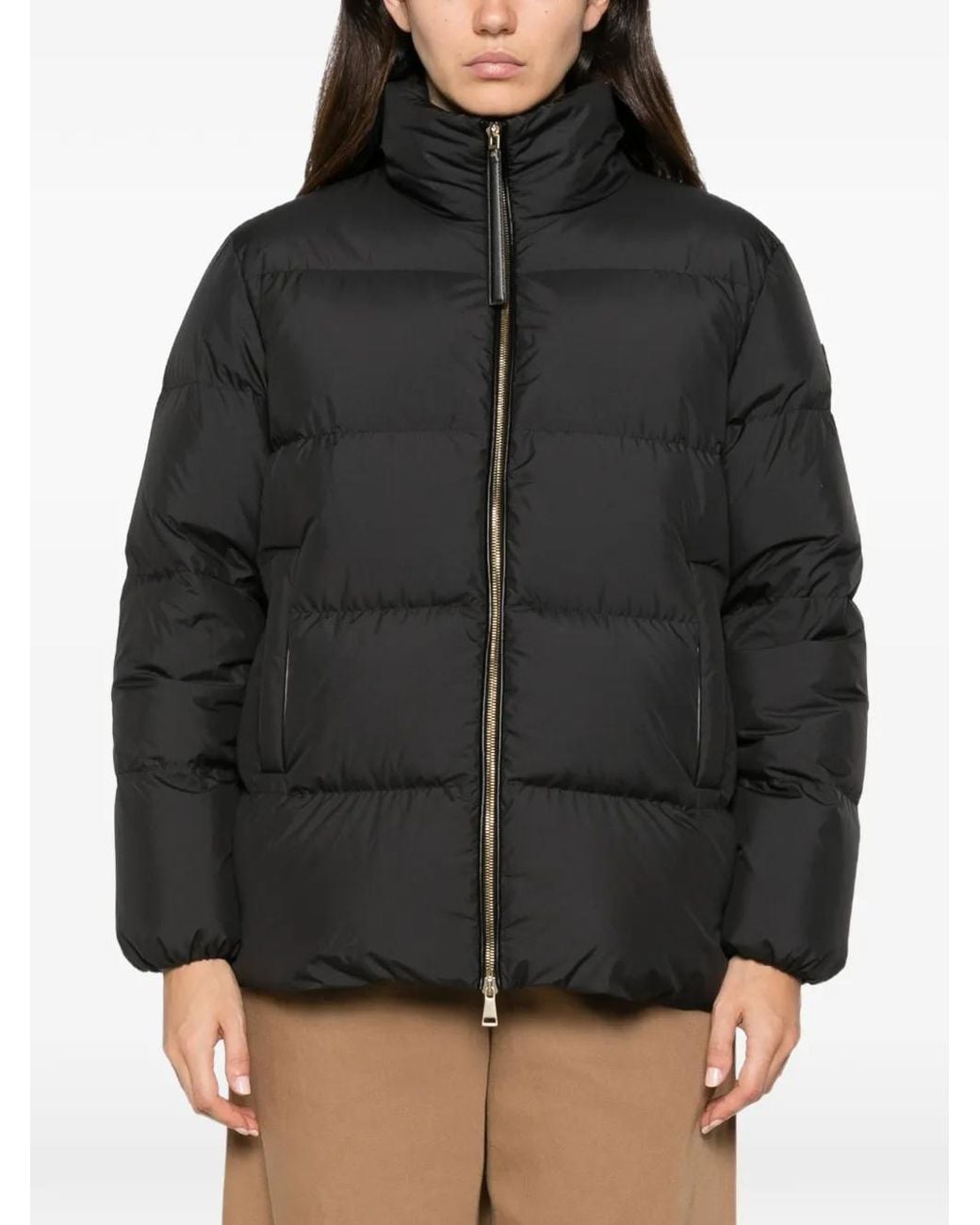 Moncler Black Vivantesse Short Down Jacket