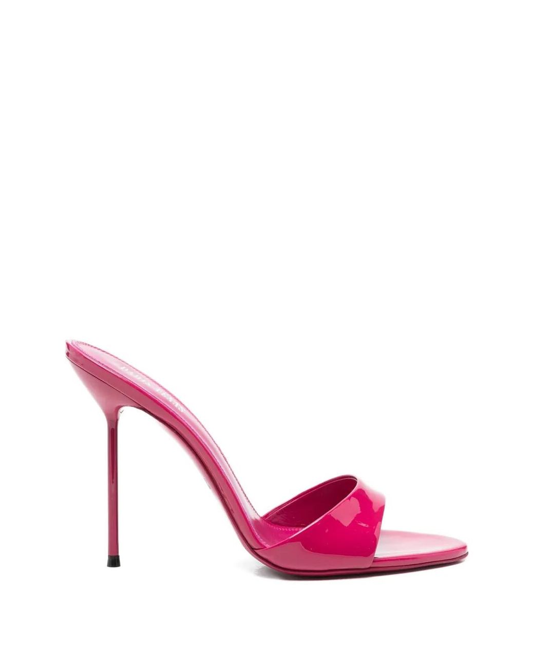 Paris Texas Pink Lidia Patent-Finish Stiletto Sandals
