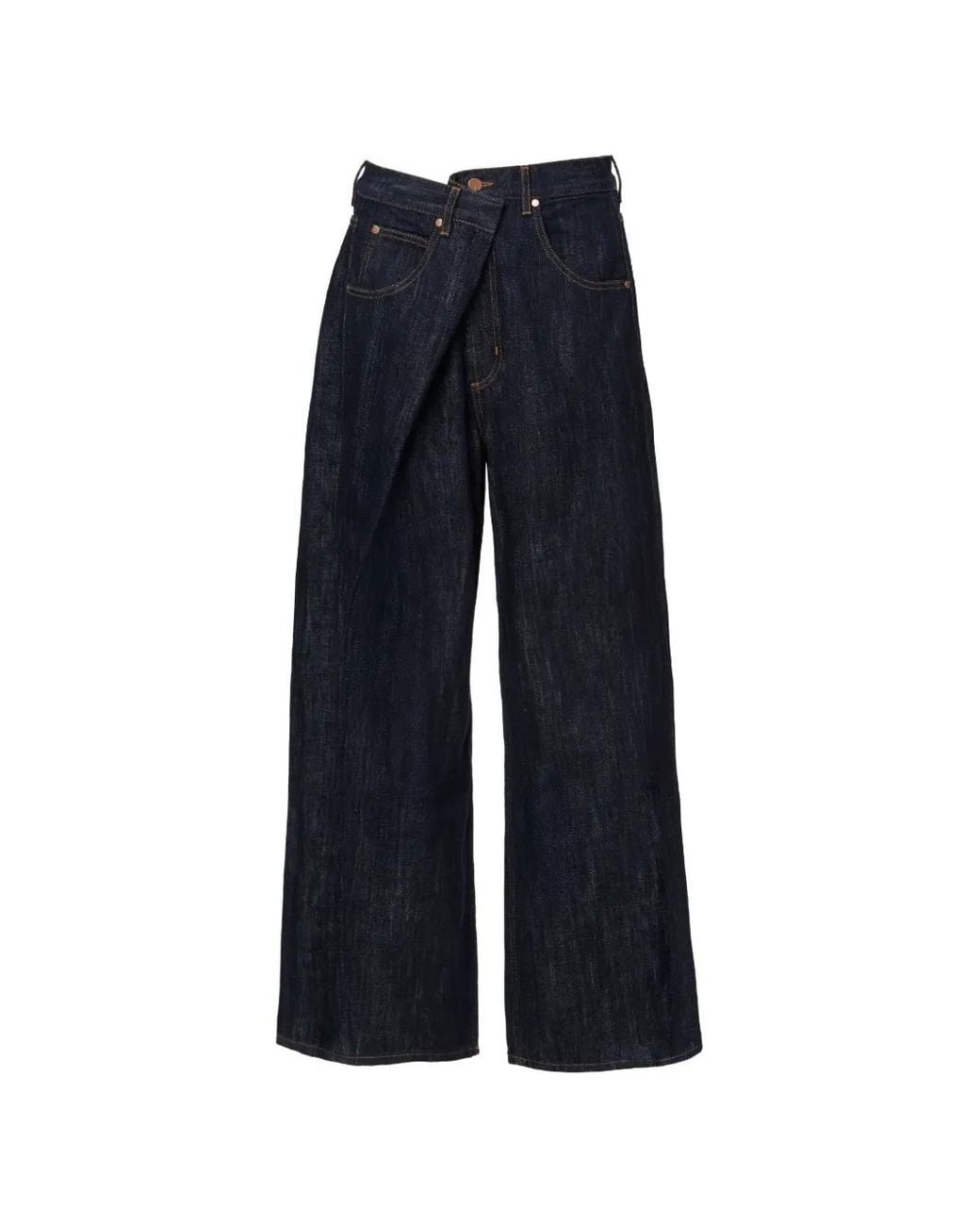 No44 Blue Eve Crossover-Waist Jeans