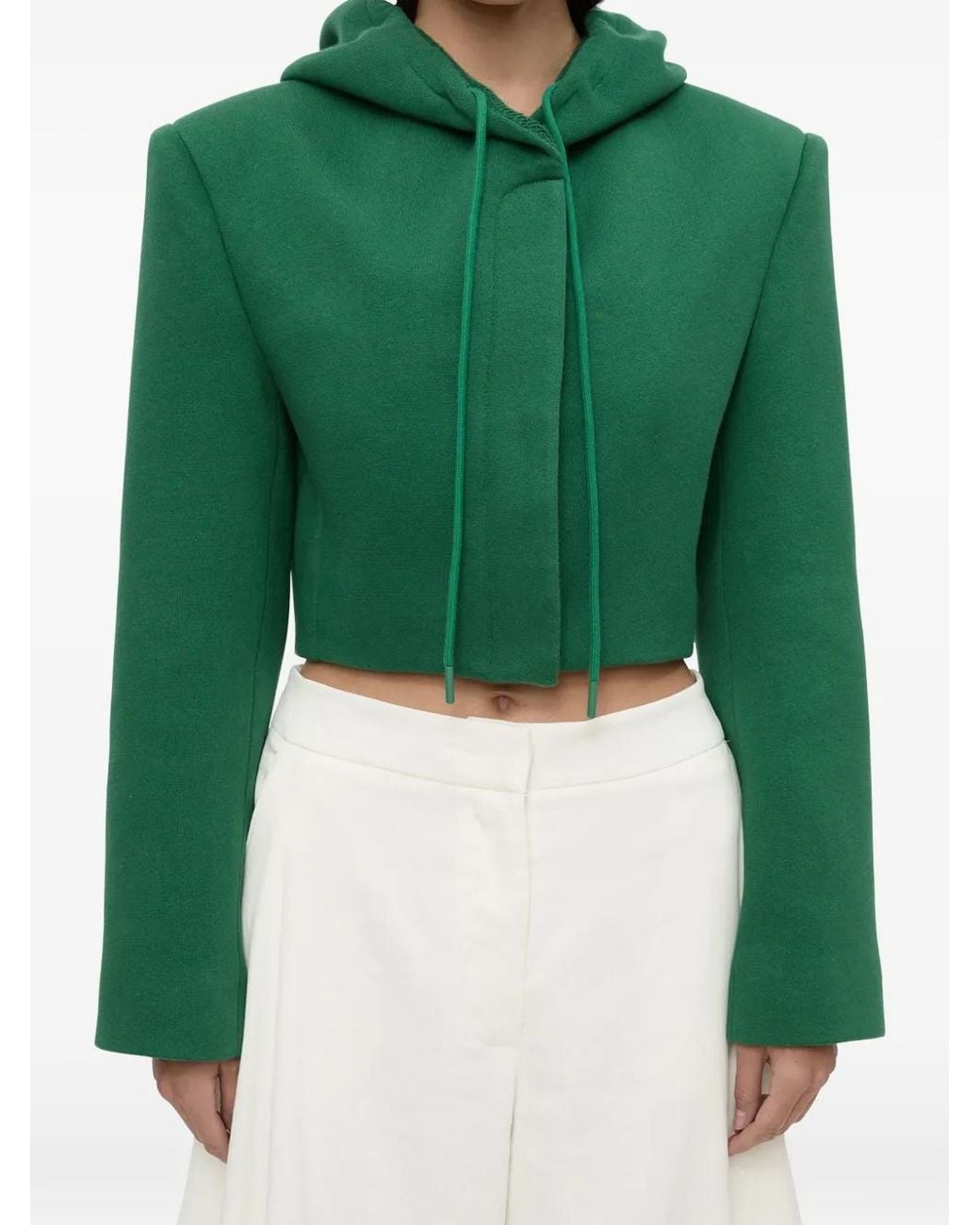 Chaqueta Corta Noa Con Capucha Christopher Esber de color Green